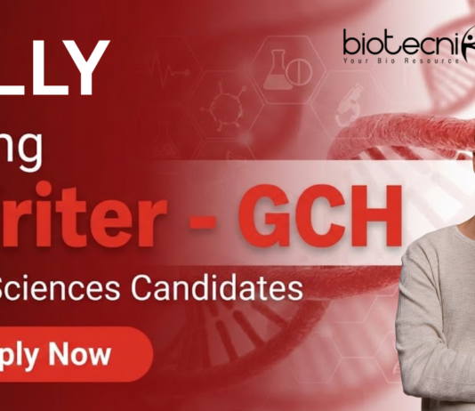 Scientific Writing Job at Eli Lilly. Life Sciences Candidates, Apply Now For Writer - GCH Role in Bangalore.