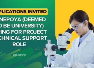 Yenepoya Project Jobs 2026 - Life Sciences, Biotech, Medical Microbiology Apply
