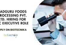 Sadguru Foods Processing QC Jobs - Food Tech, Life Sciences Apply Online