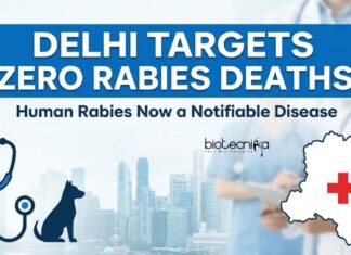 Delhi Targets Zero Rabies Deaths by Declaring Human Rabies a Notifiable Disease Delhi Government has Declared Human Rabies a Notifiable Disease to Improve Reporting, Strengthen Surveillance, & Prevent Rabies Deaths.