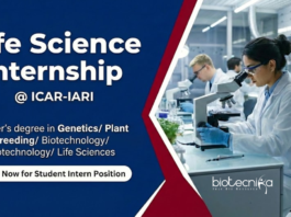 Apply for IARI Recruitment Offering Life Science Internship and short-term Research jobs for MSc students. Explore the ICAR-IARI Projects