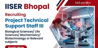 Life Science Candidates Apply Now for Research Jobs at IISER Bhopal Apply for Research Jobs at IISER Bhopal under an ICMR project. Build your Life Science Research Career through this IISER Bhopal Recruitment.