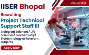 Life Science Candidates Apply Now for Research Jobs at IISER Bhopal Apply for Research Jobs at IISER Bhopal under an ICMR project. Build your Life Science Research Career through this IISER Bhopal Recruitment.