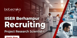 IISER Berhampur Recruitment – Apply Now for Life Science Research Role Apply for IISER Berhampur Recruitment for Research Scientist Jobs. Work on Life Science Research in Drug discovery and Multi-omics.