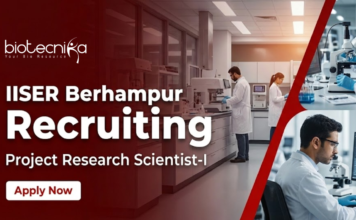 IISER Berhampur Recruitment – Apply Now for Life Science Research Role Apply for IISER Berhampur Recruitment for Research Scientist Jobs. Work on Life Science Research in Drug discovery and Multi-omics.