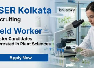 IISER Kolkata Recruitment: Apply Now for Biological Sciences Jobs Apply for Biological Sciences Jobs through IISER Kolkata Recruitment. Research Jobs Open for Field Worker Roles in Ecology.