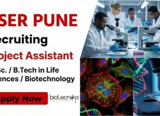 Apply for Project Assistant Jobs at IISER Pune Recruitment 2026. Excellent Life Science Research opportunity for MSc Life Science Candidates.