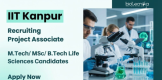 Apply for Project Associate Jobs at IIT Kanpur. Explore Biotech Jobs and Build a Life Science Career through Hands-On Research Projects.
