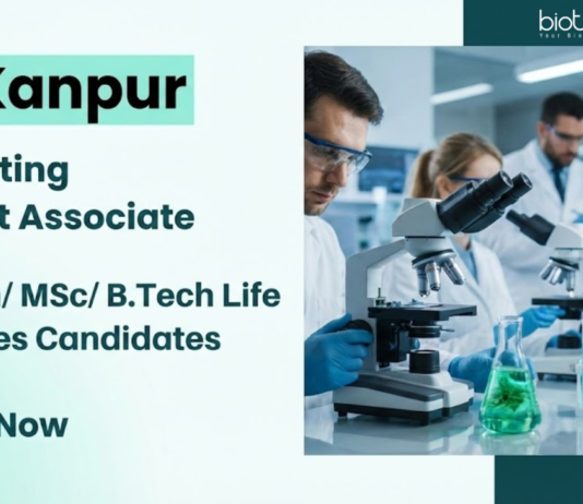 Apply for Project Associate Jobs at IIT Kanpur. Explore Biotech Jobs and Build a Life Science Career through Hands-On Research Projects.