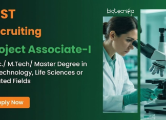 Apply for Project Associate Jobs at INST. Online Walk-in Interview for Research Jobs ideal for Life Science Career growth.