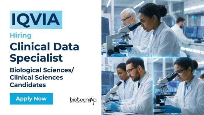 IQVIA (1) Apply for Clinical Data Specialist at IQVIA, A Hybrid Biological Science Job in Bengaluru Offering Growth in CDM Careers.