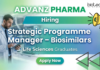 Strategic Programme Manager Job – Biosimilars at ADVANZ PHARMA | Life Science Jobs Strategic Programme Manager – Biosimilars role at ADVANZ PHARMA offering leadership-driven life science jobs.