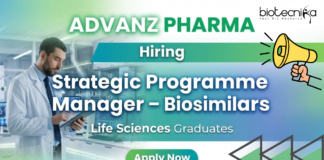 Strategic Programme Manager Job – Biosimilars at ADVANZ PHARMA | Life Science Jobs Strategic Programme Manager – Biosimilars role at ADVANZ PHARMA offering leadership-driven life science jobs.