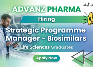 Strategic Programme Manager Job – Biosimilars at ADVANZ PHARMA | Life Science Jobs Strategic Programme Manager – Biosimilars role at ADVANZ PHARMA offering leadership-driven life science jobs.