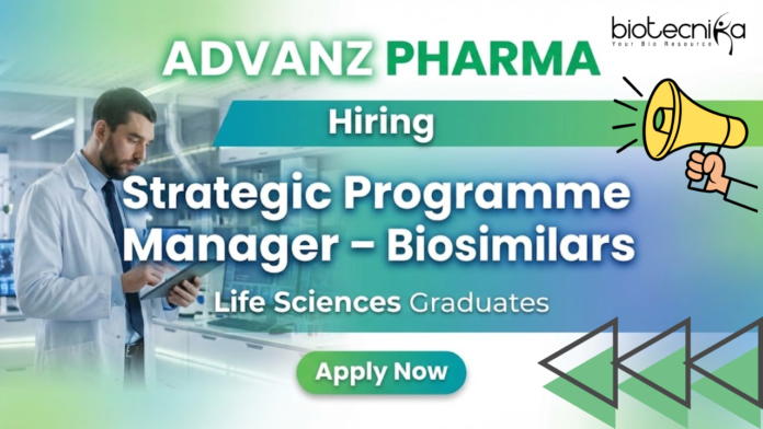 ADVANZ PHARMA Strategic Programme Manager – Biosimilars role at ADVANZ PHARMA offering leadership-driven life science jobs.