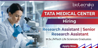 Research Job at TTCRC | Life Science Jobs | TMC Careers Research job at TTCRC Kolkata for life science jobs under TMC careers