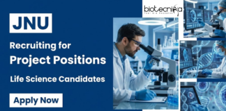 Research Jobs at JNU – Life Science Candidates Apply Now JNU Recruitment 2026 Offers Research Jobs under DBT Project for Life Science Career Aspirants. Apply for Project Positions.