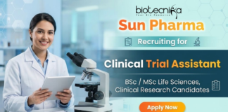Clinical Trial Assistant Jobs at Sun Pharma Mumbai Clinical Research Careers