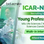 ICAR Recruitment Walk-in Interview for Young Professional Roles | Life Sciences Attend Now Young Professional Jobs under ICAR Recruitment at NIPB New Delhi
