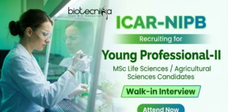 Young Professional Jobs under ICAR Recruitment at NIPB New Delhi