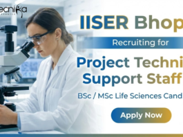 Research Jobs at IISER Bhopal under ICMR Life Science Jobs