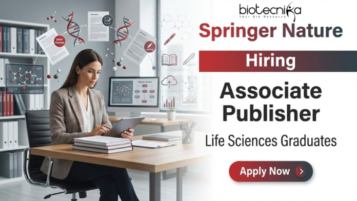 Springer Nature Life Sciences jobs at Springer Nature associate job academic publishing