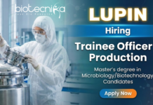 Lupin Hiring for Trainee Officer Jobs | Freshers Life Sciences Jobs | Apply Now Trainee Officer Job at Lupin for Biotechnology Jobs and Microbiology Jobs in Pune