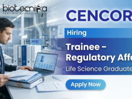 Trainee Regulatory Affairs Job at Cencora | Life Science Jobs | Apply Now Trainee Regulatory Affairs Job at Cencora for Life Science Jobs in Noida