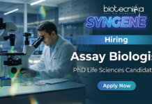 Assay Biologist Job at Syngene | Life Science Jobs | Apply Now Assay Biologist Job at Syngene for Life Science Jobs in Bangalore