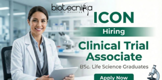 Clinical Trial Associate job at ICON Chennai clinical research careers