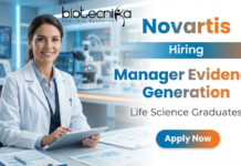 Life Science Jobs at Novartis for Manager Evidence Generation role | Apply Now Life science jobs at Novartis: manager, evidence generation role, Hyderabad