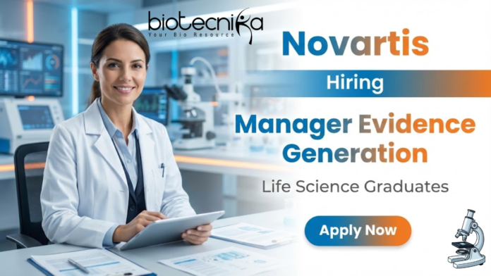 Novartis Life science jobs at Novartis: manager, evidence generation role, Hyderabad