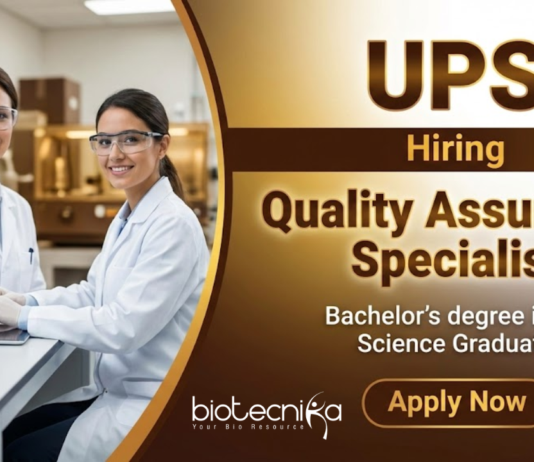 Quality assurance specialist job at UPS Mumbai life science careers