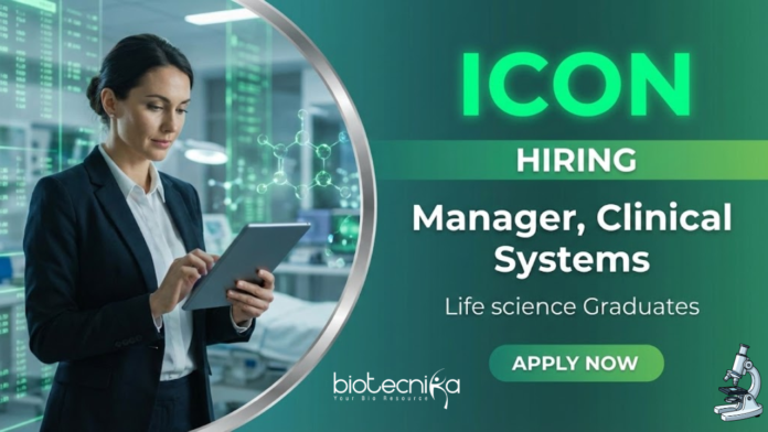 ICON Manager Jobs in Life Science Jobs at ICON Careers for Clinical Systems leadership