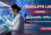 Scientific Officer Life Science Jobs at Redcliffe Labs Careers in Noida diagnostics lab