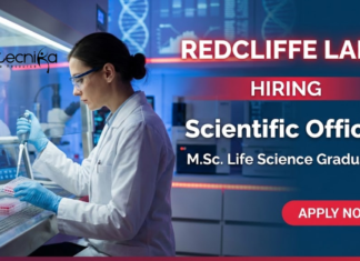 Scientific Officer Life Science Jobs at Redcliffe Labs Careers in Noida diagnostics lab