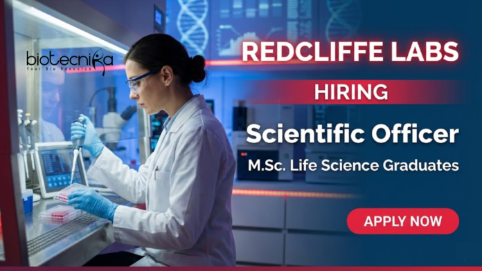 Redcliffe Labs Scientific Officer Life Science Jobs at Redcliffe Labs Careers in Noida diagnostics lab
