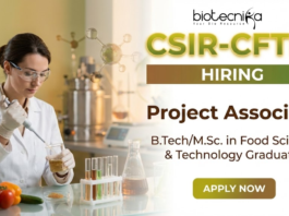 Project Associate Recruitment at CSIR-CFTRI | Food Technology Jobs | Apply Now Project Associate CSIR recruitment at CFTRI Mysuru for Food Technology jobs