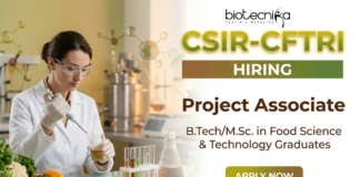 Project Associate CSIR recruitment at CFTRI Mysuru for Food Technology jobs