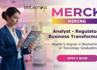 Regulatory Analyst Jobs at MERCK | Life Science Jobs | Apply Now Regulatory Analyst Jobs at MERCK for Biochemistry and Life Science professionals in Bangalore