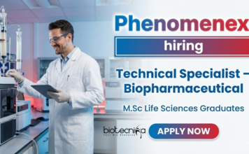Technical Specialist Biotechnology Jobs at Phenomenex Bangalore chromatography role