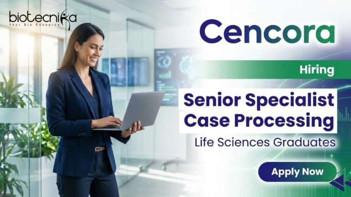 Cencora Cencora Careers Life Science Job Specialist Jobs Senior Specialist Case Processing