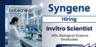 Invitro Scientist Jobs at Syngene Careers for Biological Science Jobs