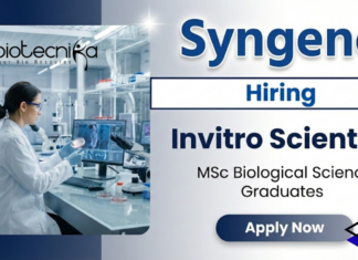 Invitro Scientist Jobs at Syngene | Biological Science Careers | Apply Now Invitro Scientist Jobs at Syngene Careers for Biological Science Jobs
