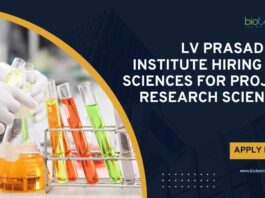 PhD Life Sciences Jobs at LV Prasad Eye Institute, Applications Invited