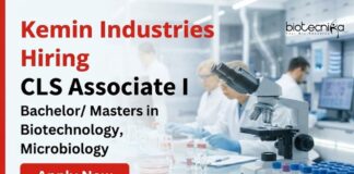 Microbiology & Biotech Jobs for Freshers at Kemin – Apply Now Apply for CLS Associate Jobs in Chennai. Ideal Biotech jobs and Microbiology Jobs for Freshers starting a rewarding Life Science Career.