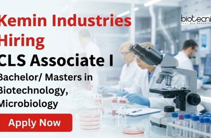Microbiology & Biotech Jobs for Freshers at Kemin – Apply Now Apply for CLS Associate Jobs in Chennai. Ideal Biotech jobs and Microbiology Jobs for Freshers starting a rewarding Life Science Career.