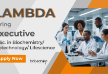 Life Science Jobs at Lambda – Apply Now for Executive Role Apply for Life Science Jobs at Lambda as an Executive. Explore Lambda Career Opportunities in Advanced Biochemistry Jobs.