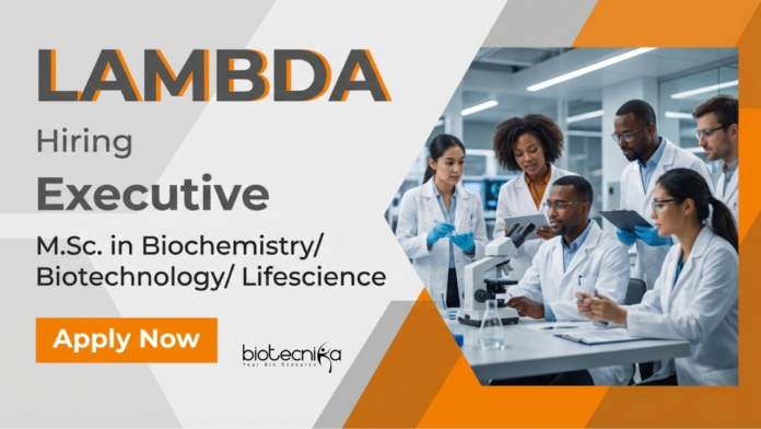Lambda (1) Apply for Life Science Jobs at Lambda as an Executive. Explore Lambda Career Opportunities in Advanced Biochemistry Jobs.