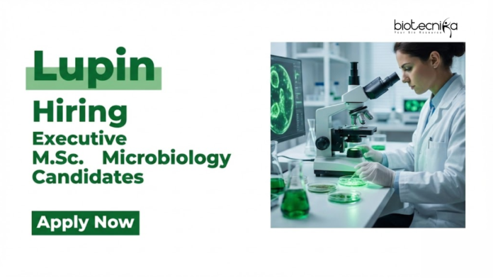 Lupin Apply for Microbiology Jobs at Lupin with Executive Jobs for MSc Candidates. Build your Lupin Career in Pharmaceutical Quality Control
